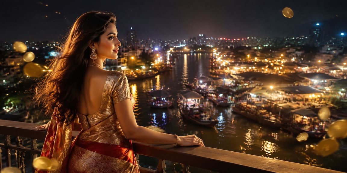 বরিশালে লটারি টিকেট হাতে বাংলাদেশি মডেলের ছবি