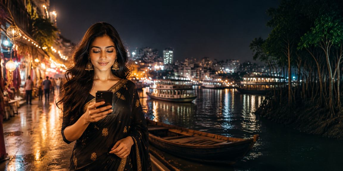 ঢাকা মোবাইল ক্যাসিনো রাতের বাজারের গেমস দৃশ্য
