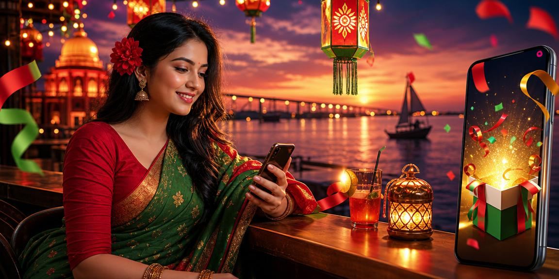 রাজশাহীতে পহেলা বৈশাখে মোবাইলে ক্যাসিনো উপভোগের দৃশ্য